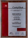 Certyfikat - ISO 9001:2008